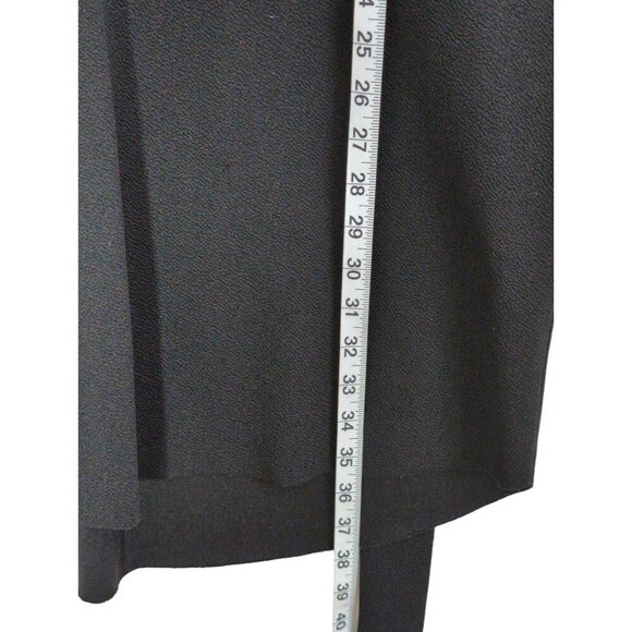 Zara Belted Pullover Dress Womens S Black Short Sleeve Above‎ Knee V-Neck Career - Picture 7 of 8